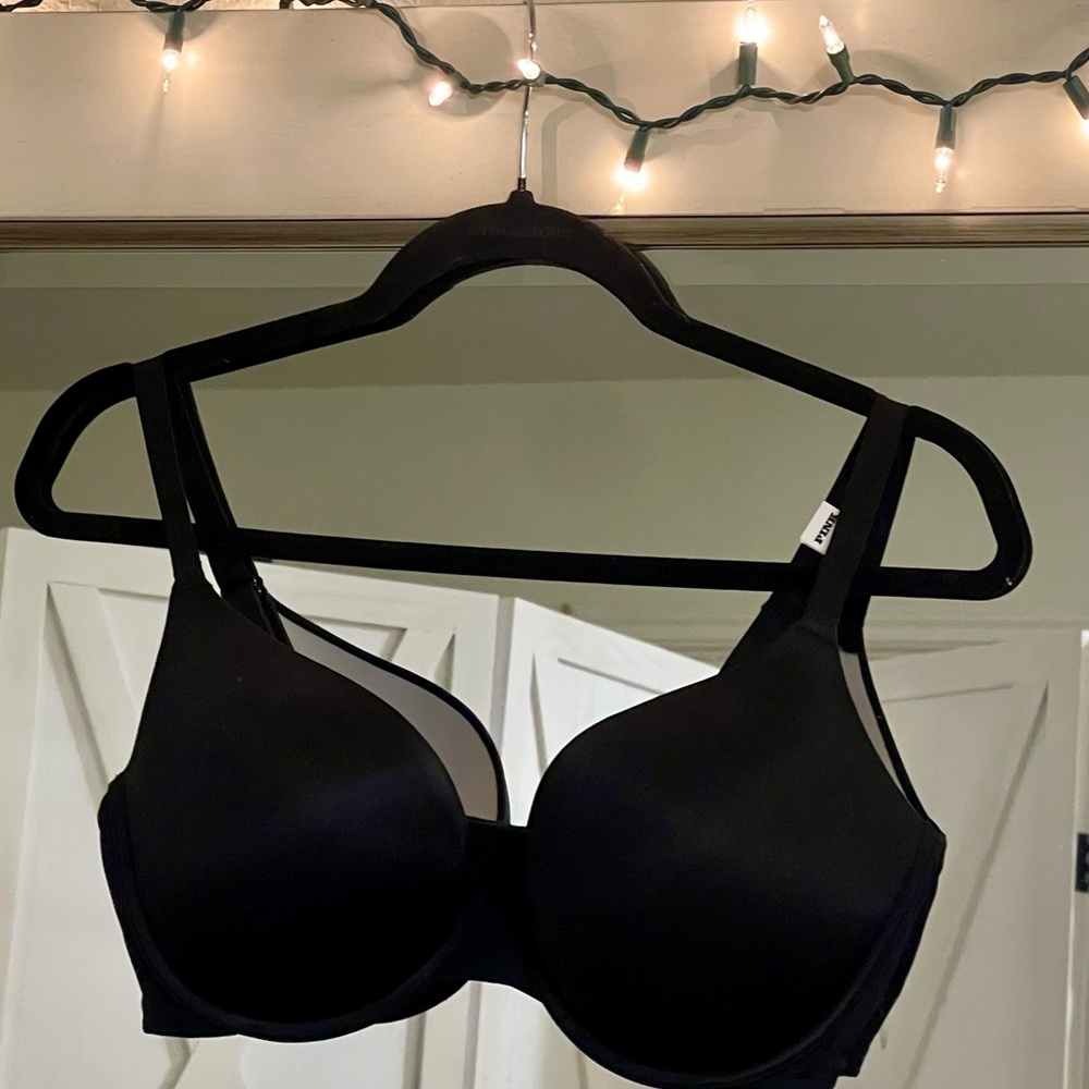 Victoria's Secret Pink Classic Black Push up Bra